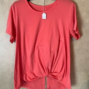 Vibrant Coral Short Sleeve Women's Tee